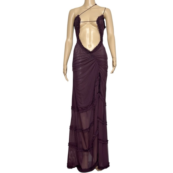 Jaded London Dresses & Skirts - JADED LONDON Fatale Mesh Maxi Dress, Dusk, 0 (US)